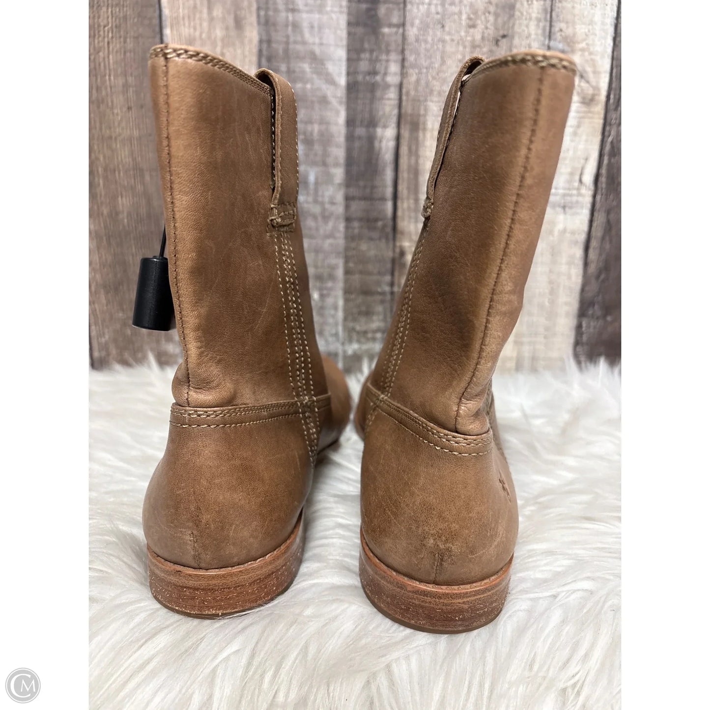 Boots Designer By Frye In Brown, Size: 9.5