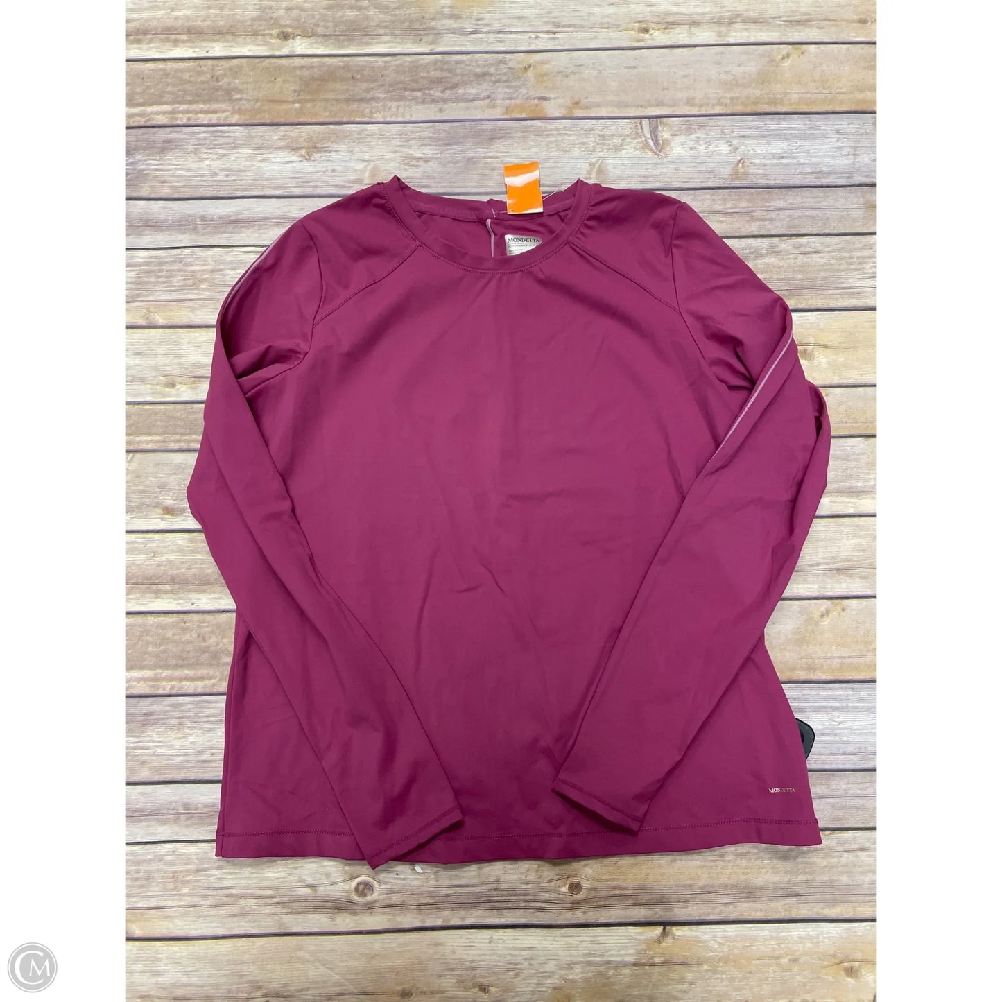 Athletic Top Long Sleeve Crewneck By Mondetta In Pink, Size: L