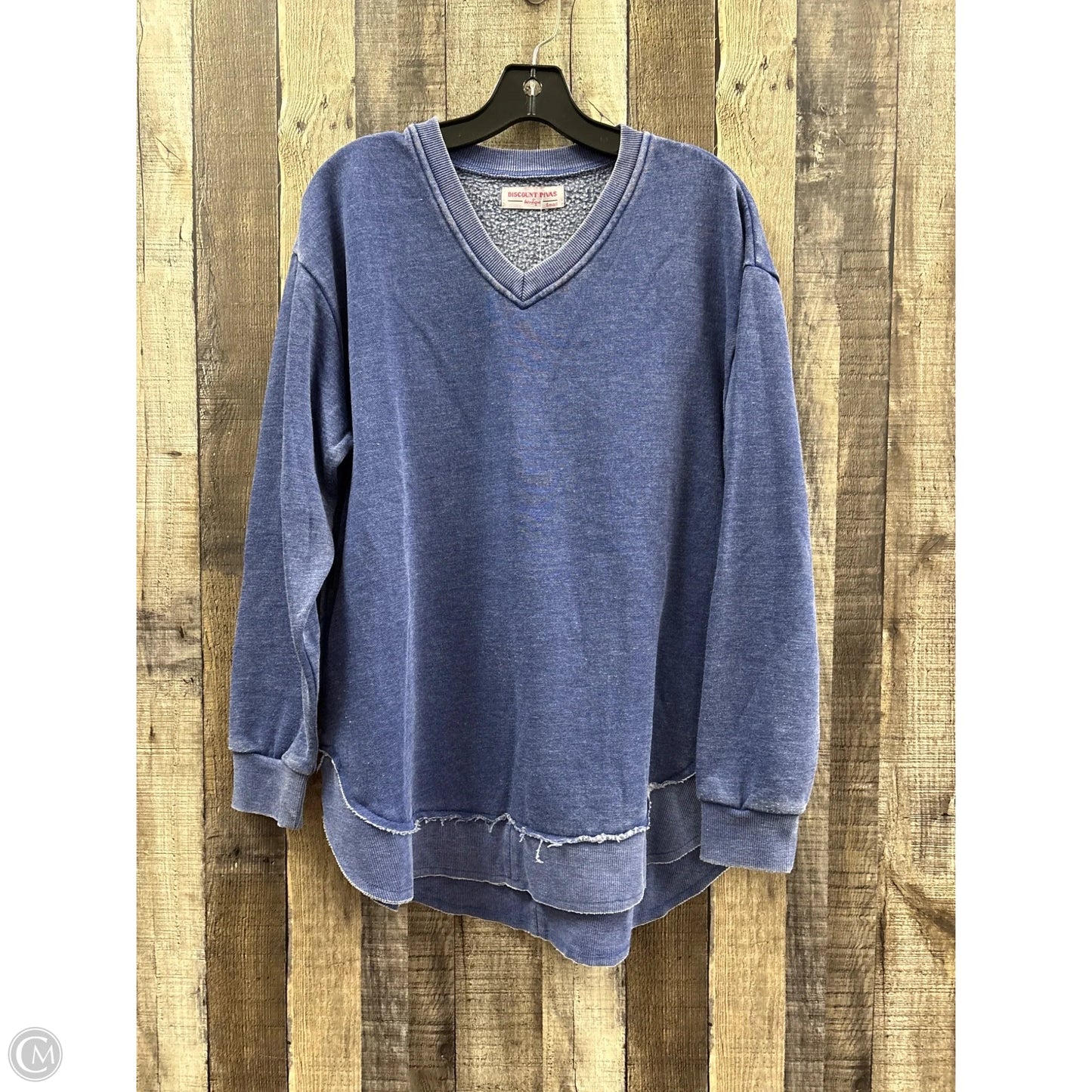 Sweatshirt Crewneck By Cme In Blue, Size: S