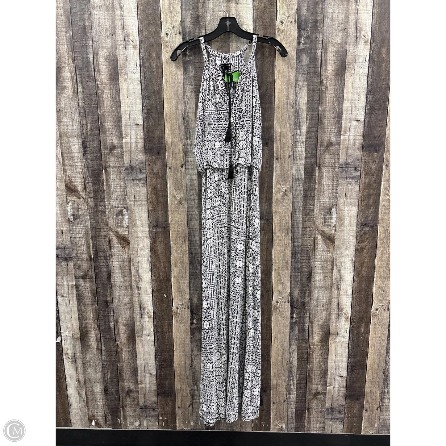 Dress Casual Maxi By Adrienne Vittadini In Black & White, Size: L