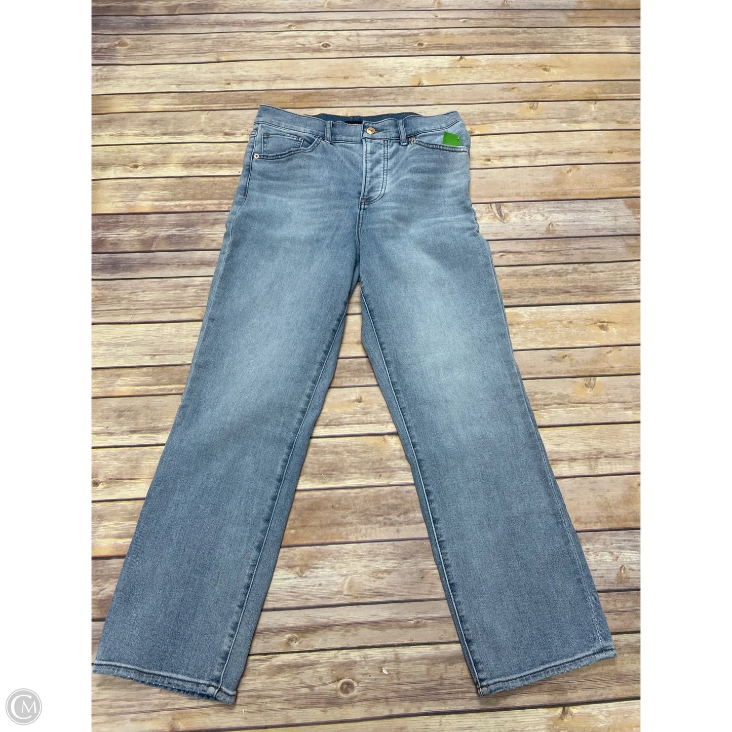Jeans Straight By Express In Blue Denim, Size: 8