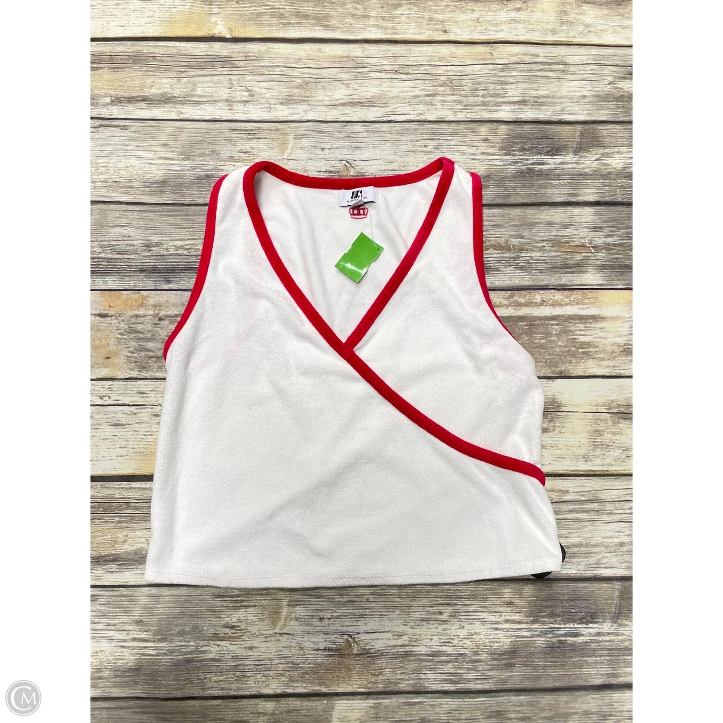 Top Sleeveless By Juicy Couture In White, Size: L