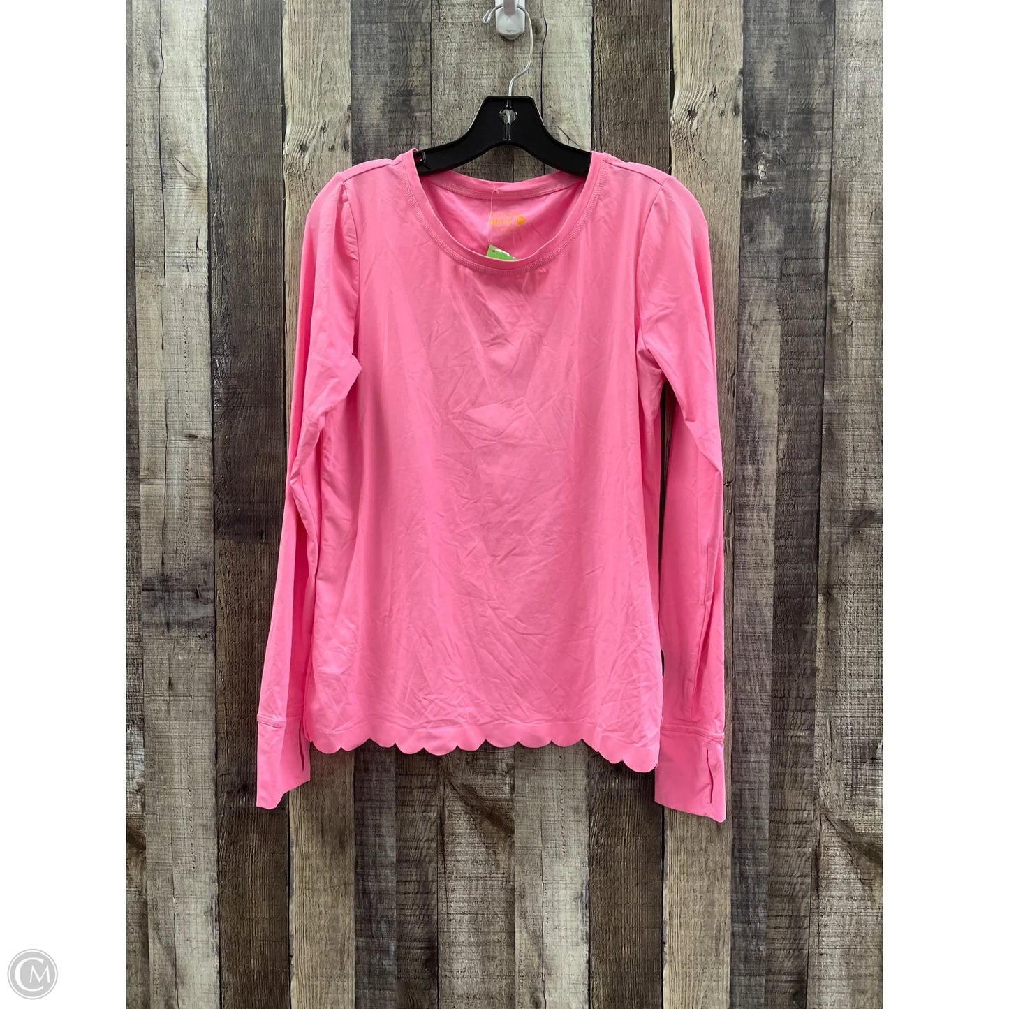 Top Long Sleeve Designer By Lilly Pulitzer In Pink, Size: M