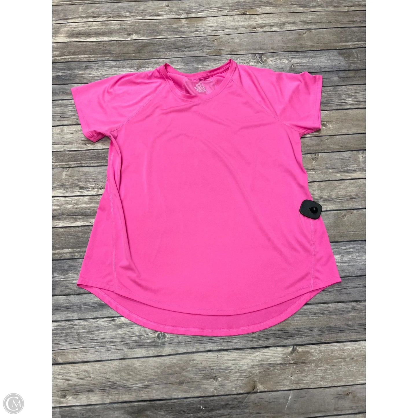 Athletic Top Short Sleeve By Tek Gear In Pink, Size: Xl