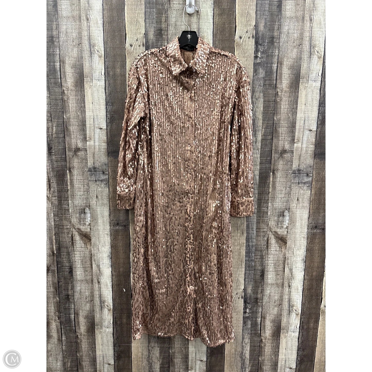 Dress Casual Maxi By Ontwelfth In Rose Gold, Size: S