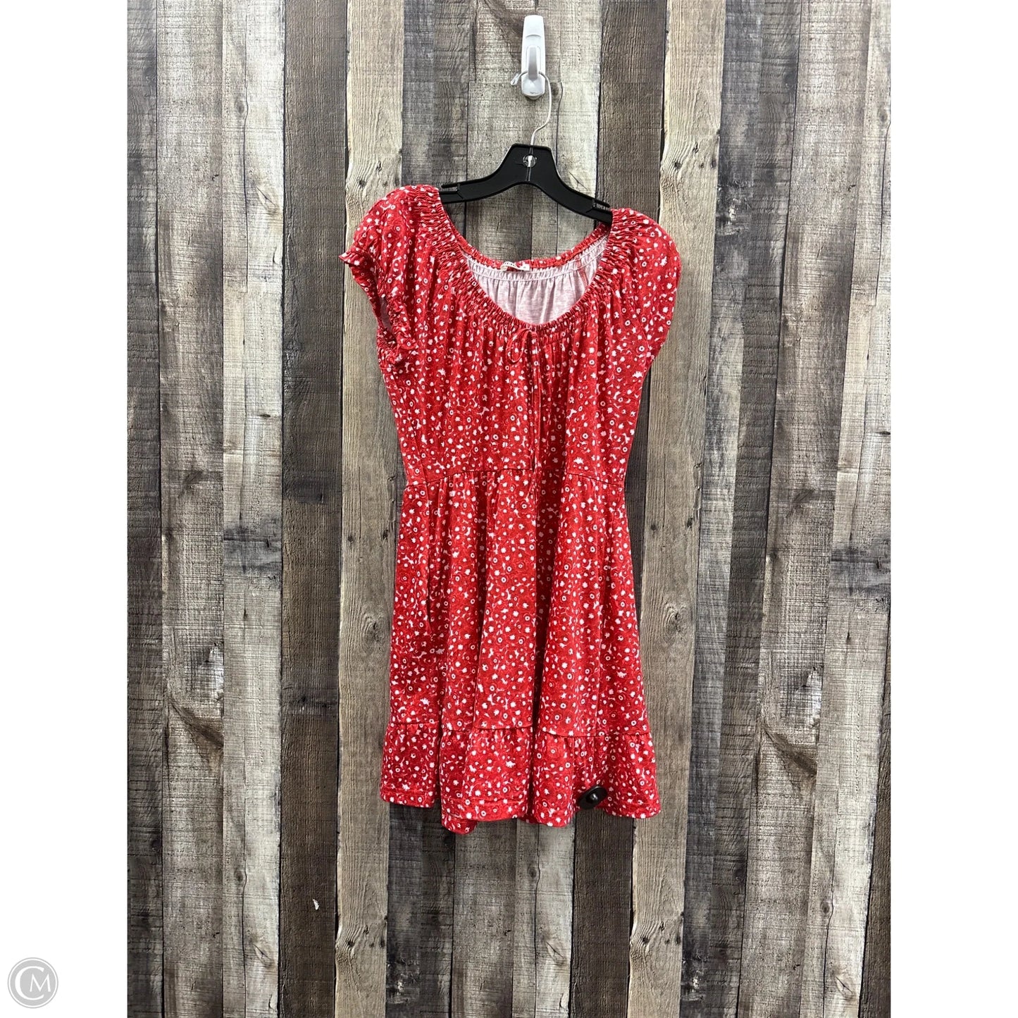 Dress Casual Short By Cme In Red & White, Size: M