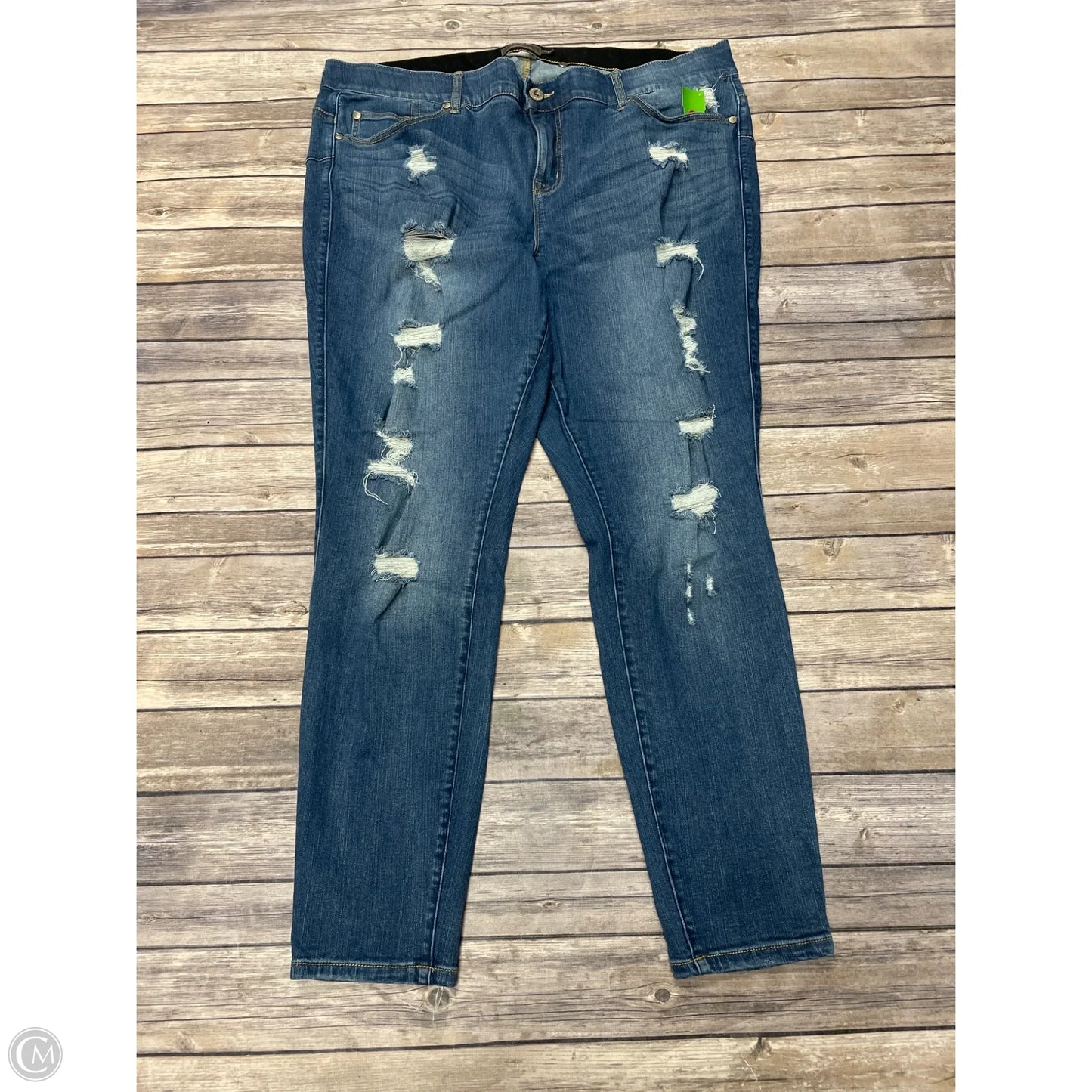 Jeans Skinny By Torrid In Blue Denim, Size: 22