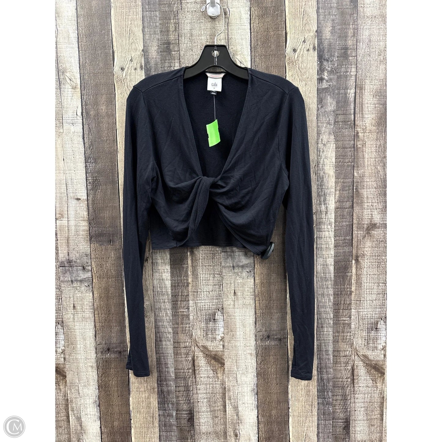 Top Long Sleeve By Cabi In Black, Size: M