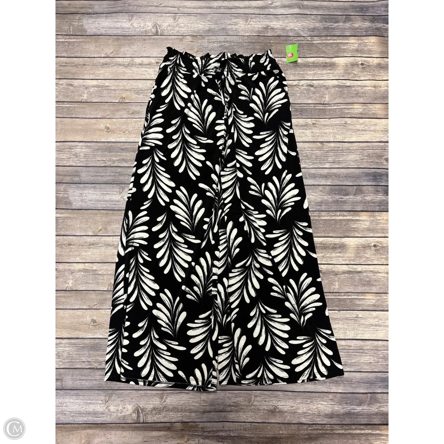 Pants Wide Leg By Ellen Tracy In Black & White, Size: S