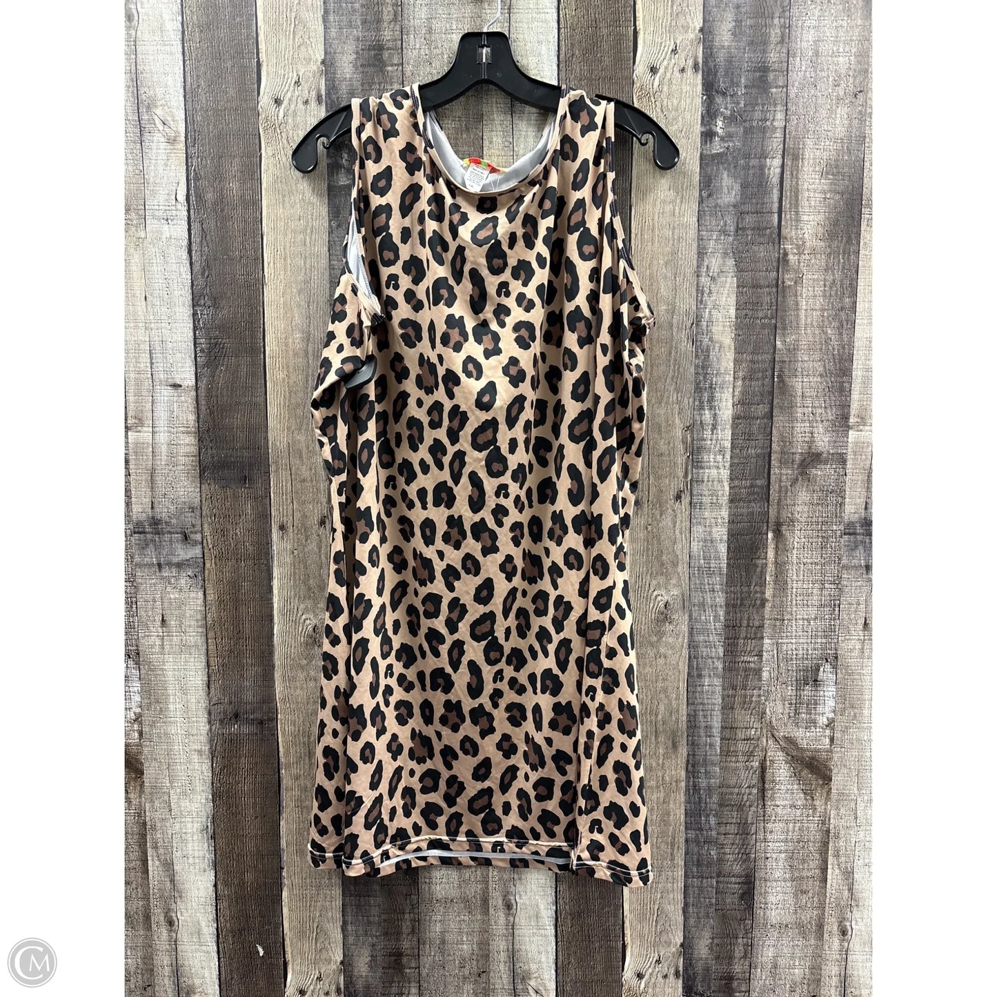 Dress Casual Short By Cme In Animal Print, Size: L