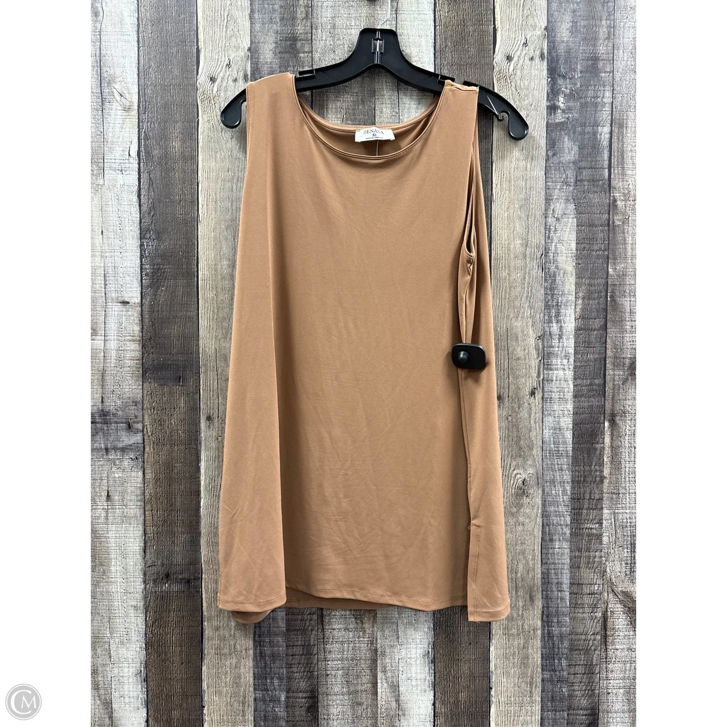 Tunic Sleeveless By Zenana In Bronze, Size: Xl