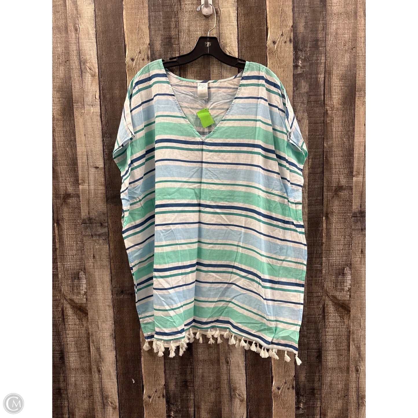 Swimwear Cover-up By Kona Sol In Striped Pattern, Size: L