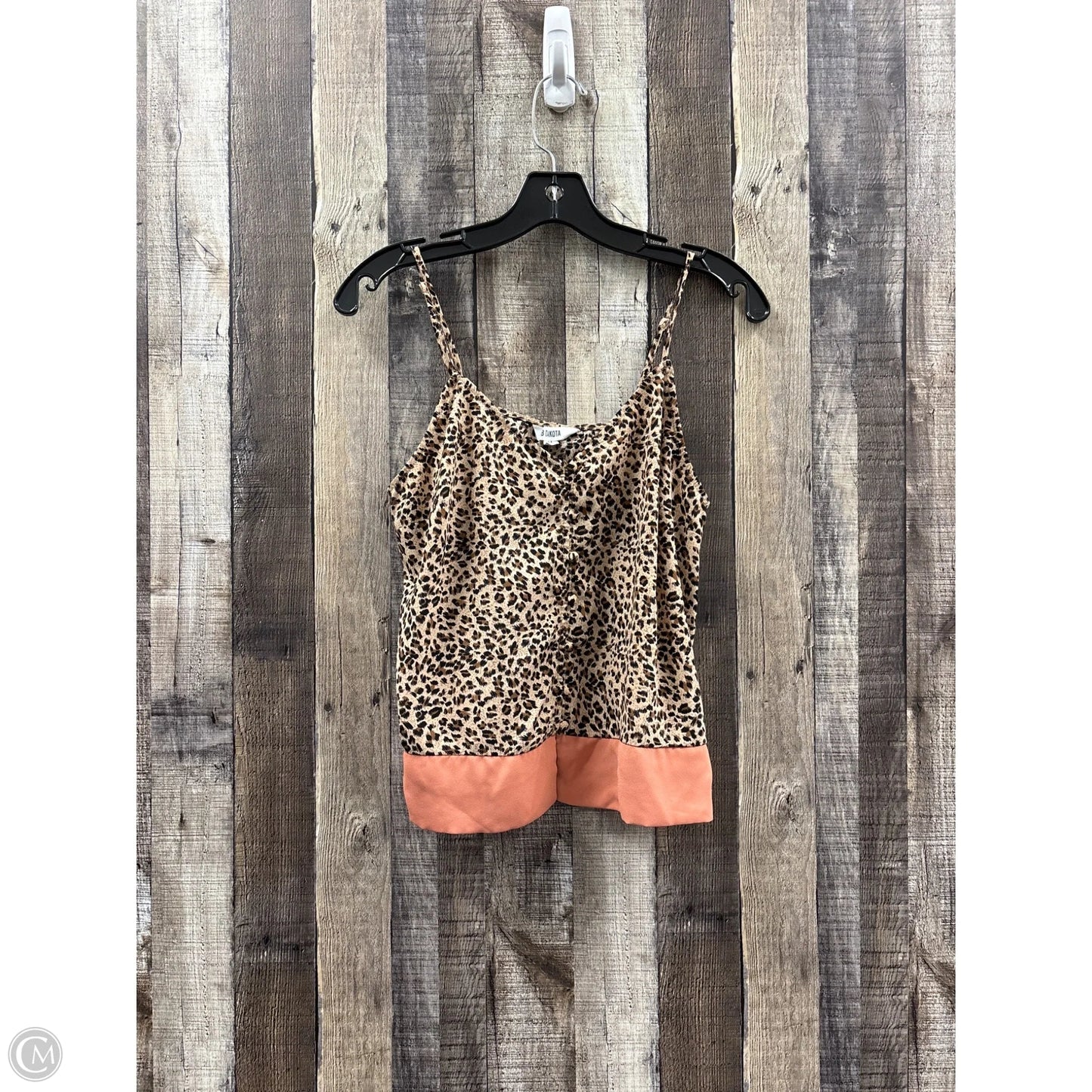 Top Sleeveless By Bb Dakota In Animal Print, Size: M