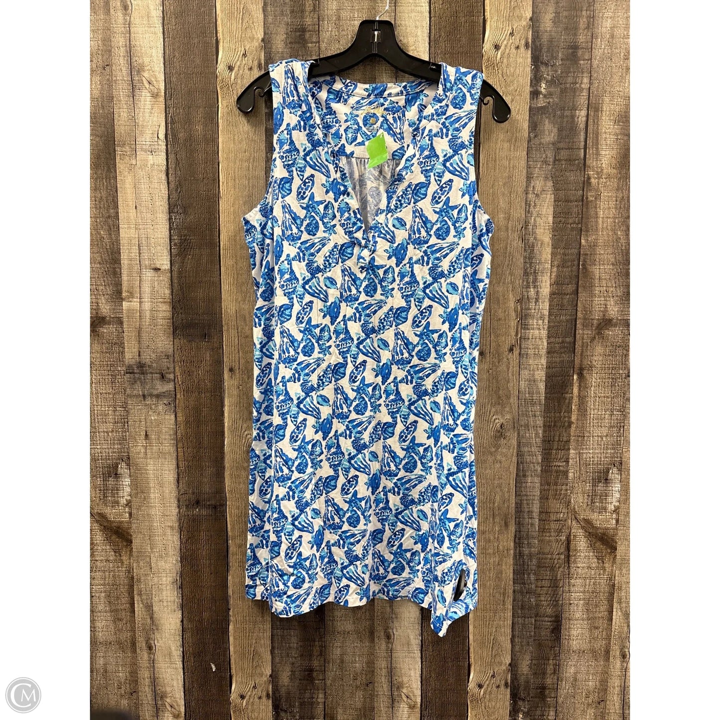 Dress Designer By Lilly Pulitzer In Blue & White, Size: M