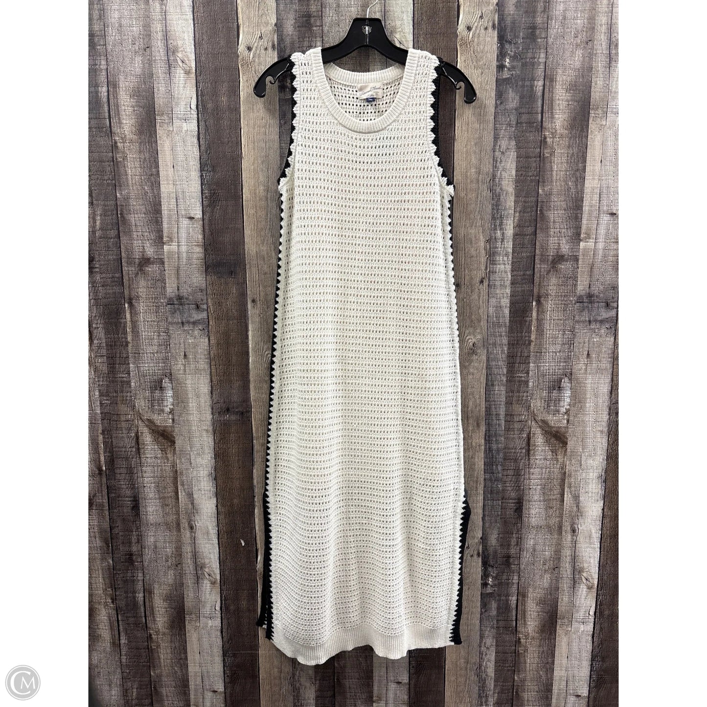 Dress Sweater By Universal Thread In Black & Cream, Size: M