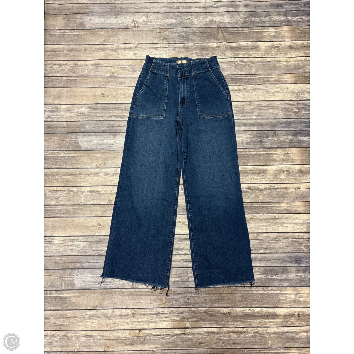Jeans Wide Leg By Kut In Blue Denim, Size: 0
