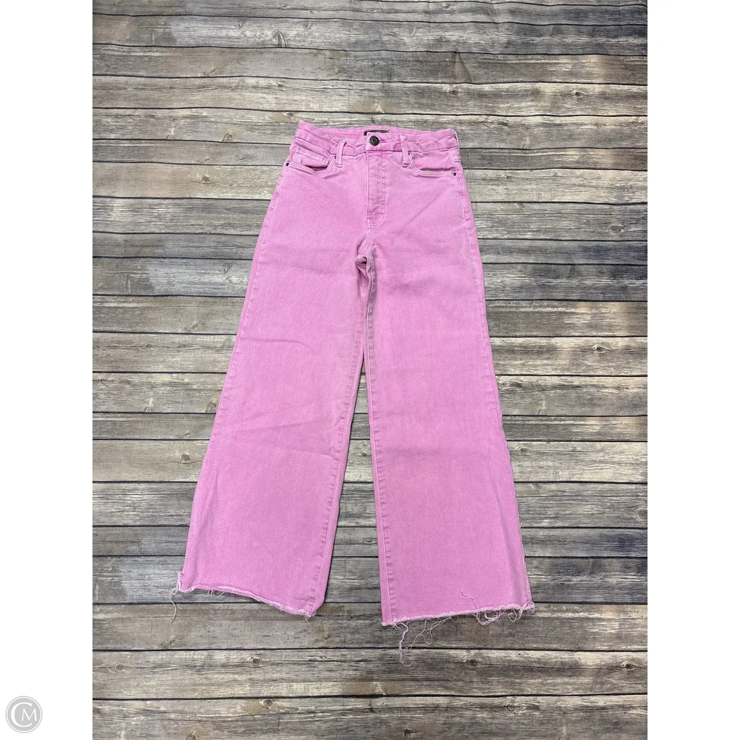 Jeans Wide Leg By Kut In Pink Denim, Size: 0