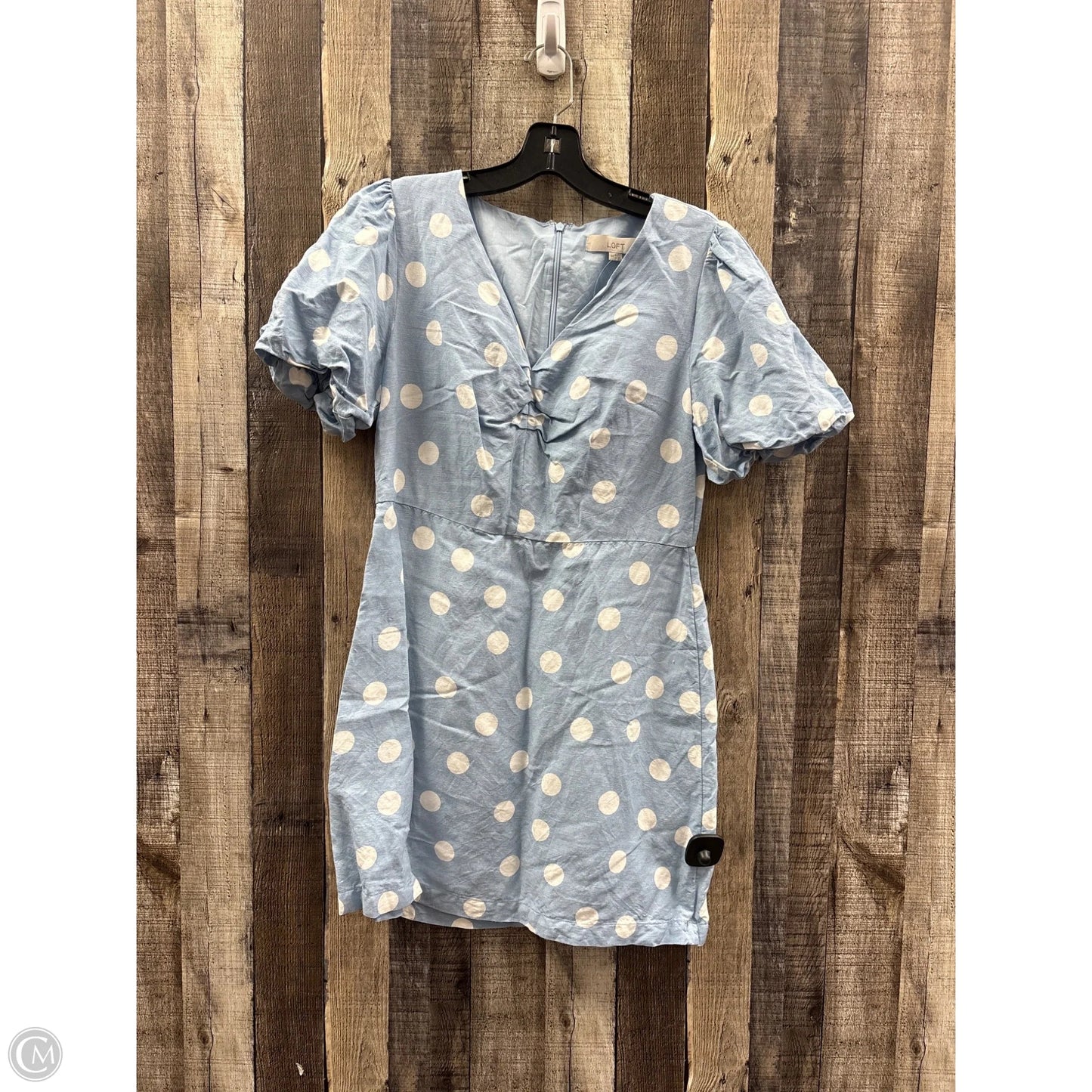Dress Casual Short By Loft In Blue & White, Size: S