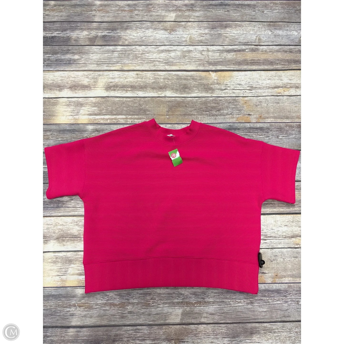 Top Short Sleeve By Zenana In Pink, Size: S