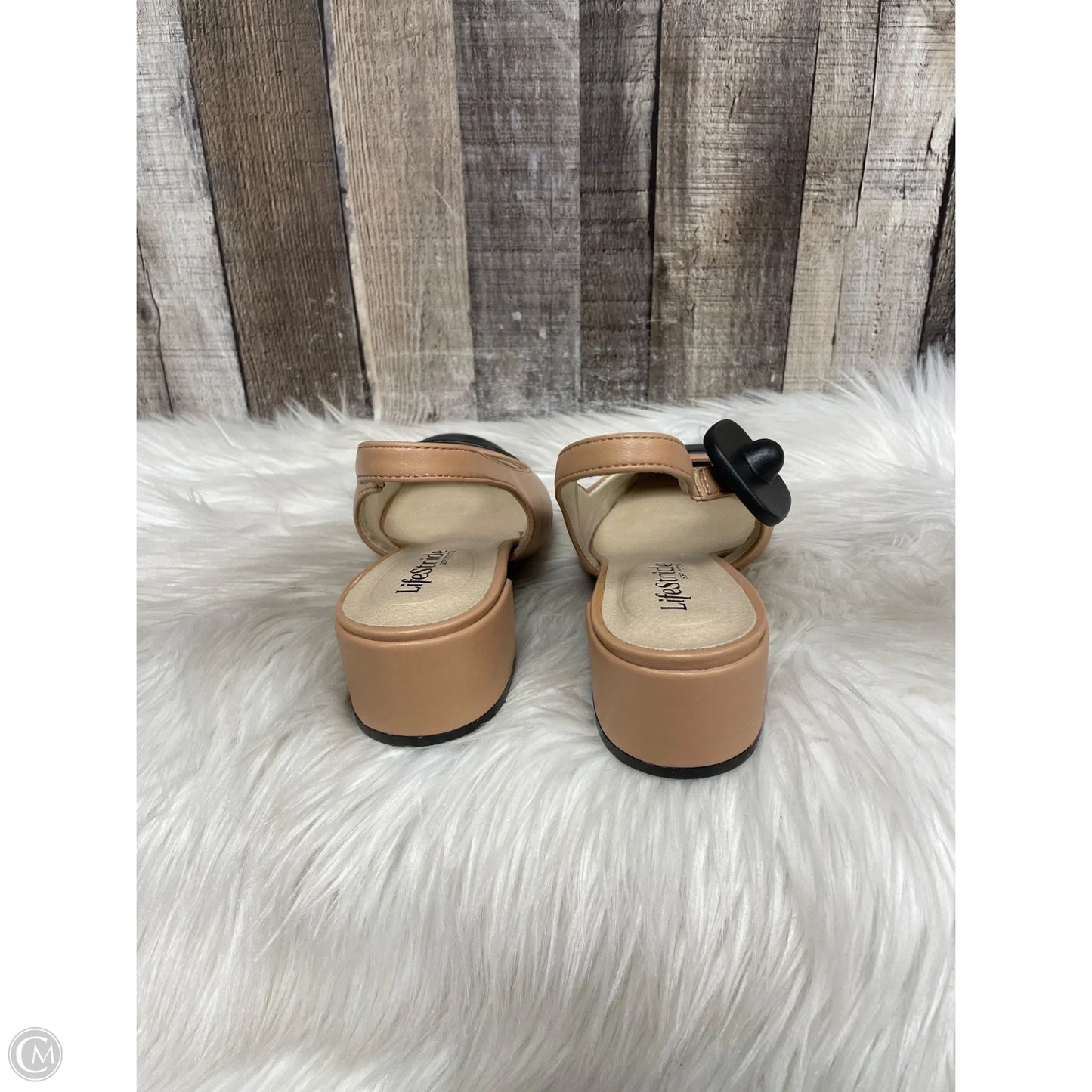 Shoes Heels Block By Life Stride In Black & Tan, Size: 8