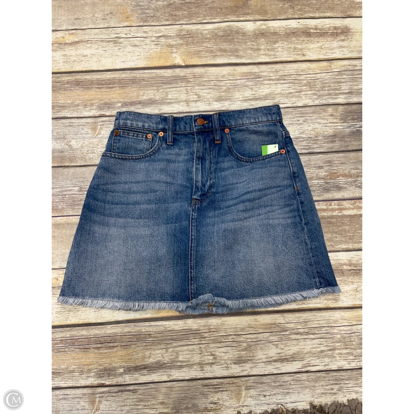 Skirt Mini & Short By Madewell In Blue Denim, Size: 6