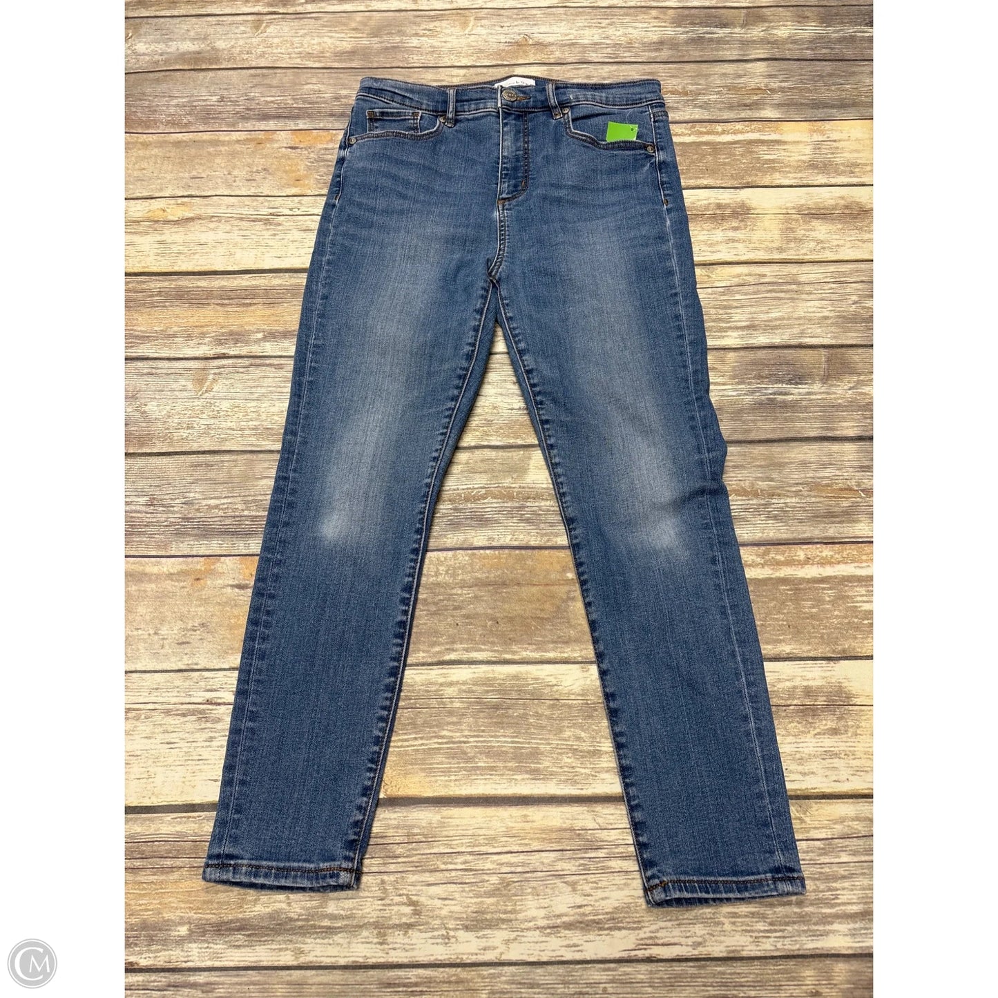 Jeans Skinny By Loft In Blue Denim, Size: 8