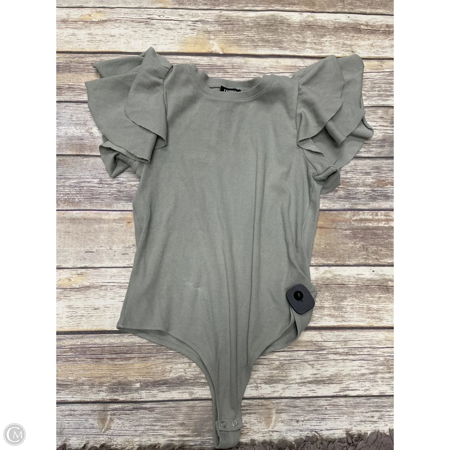 Bodysuit By Express In Green, Size: L