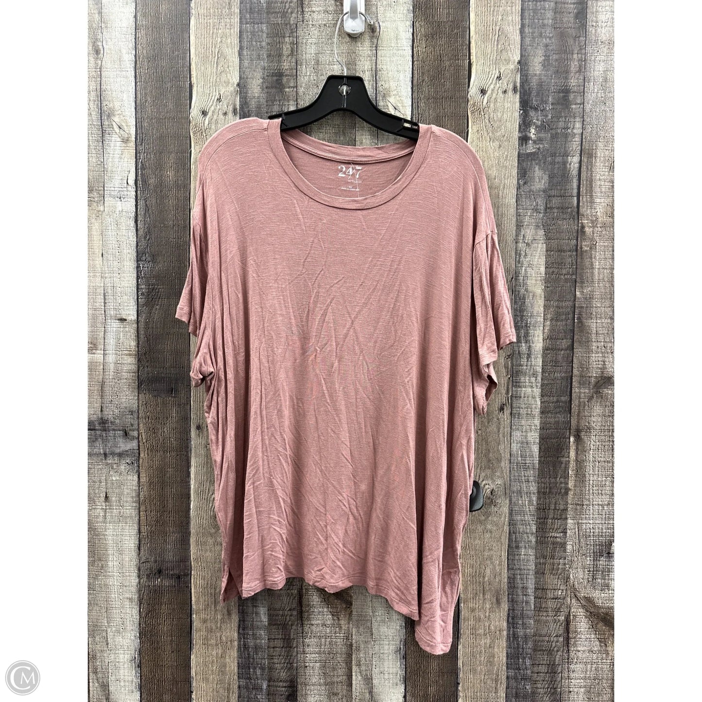 Top Short Sleeve By Maurices In Purple, Size: 1x