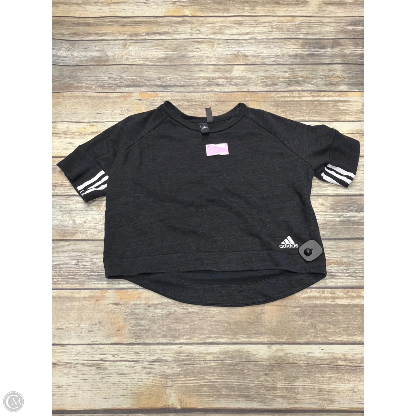 Athletic Sweatshirt Crewneck By Adidas In Black, Size: S