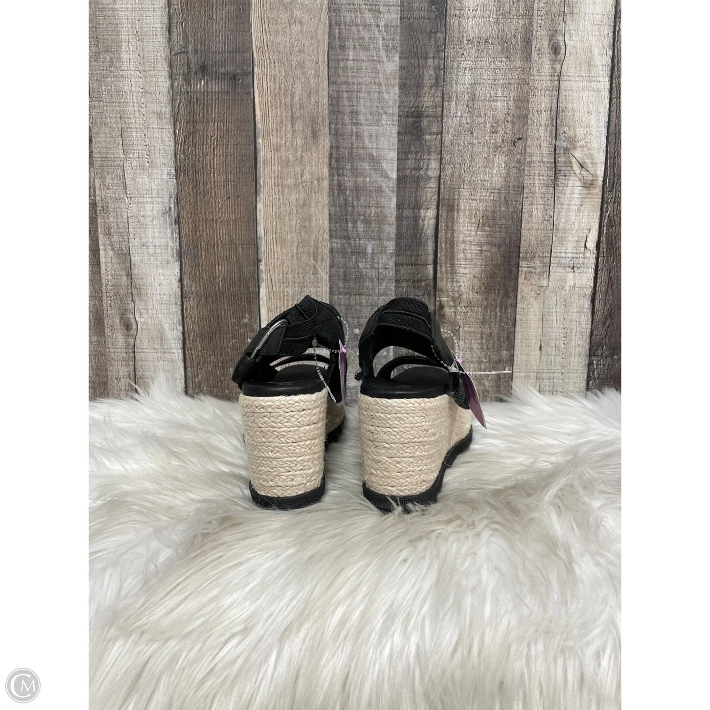 Sandals Heels Wedge By Sorel In Black, Size: 8