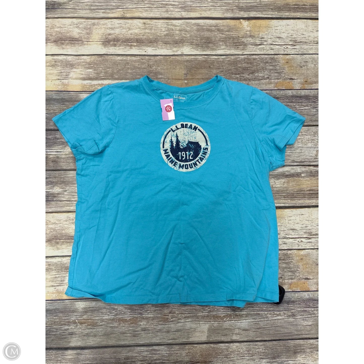 Top Short Sleeve By L.l. Bean In Blue, Size: Xl