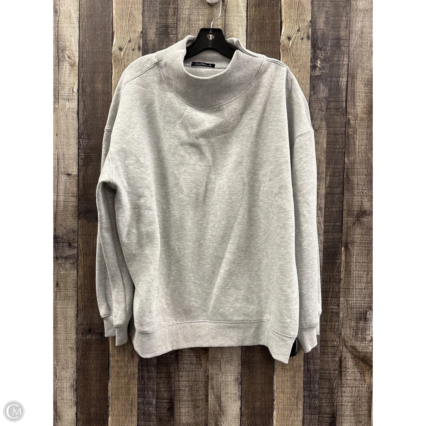 Sweatshirt Crewneck By Trendy Queen In Grey, Size: Xl