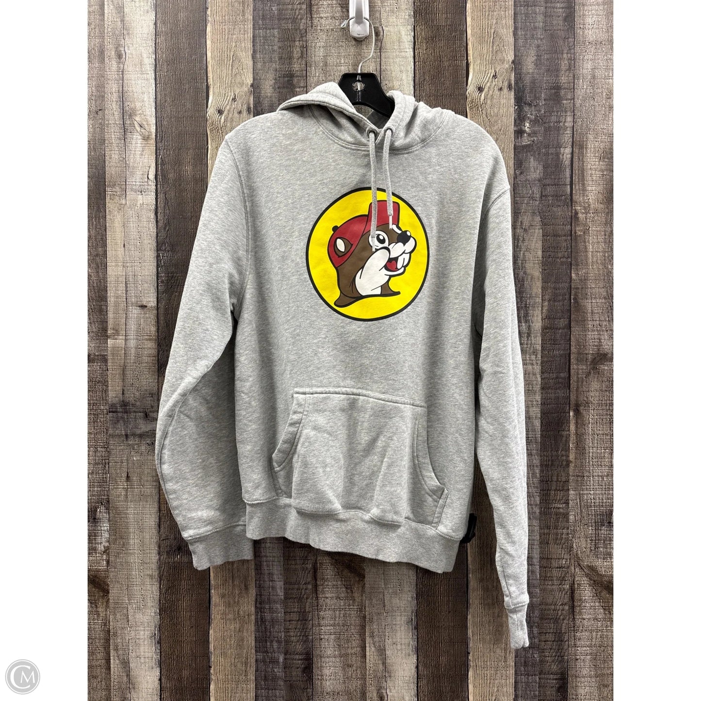 Sweatshirt Hoodie By Cme In Grey, Size: M