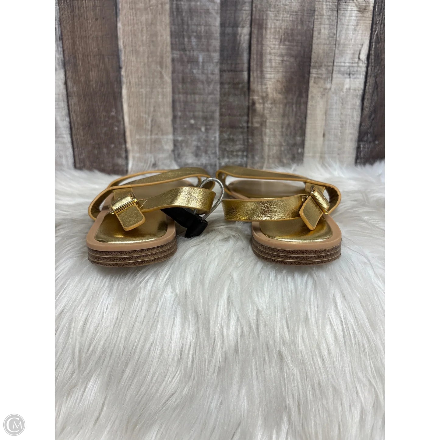 Sandals Flats By Lane Bryant In Gold, Size: 7