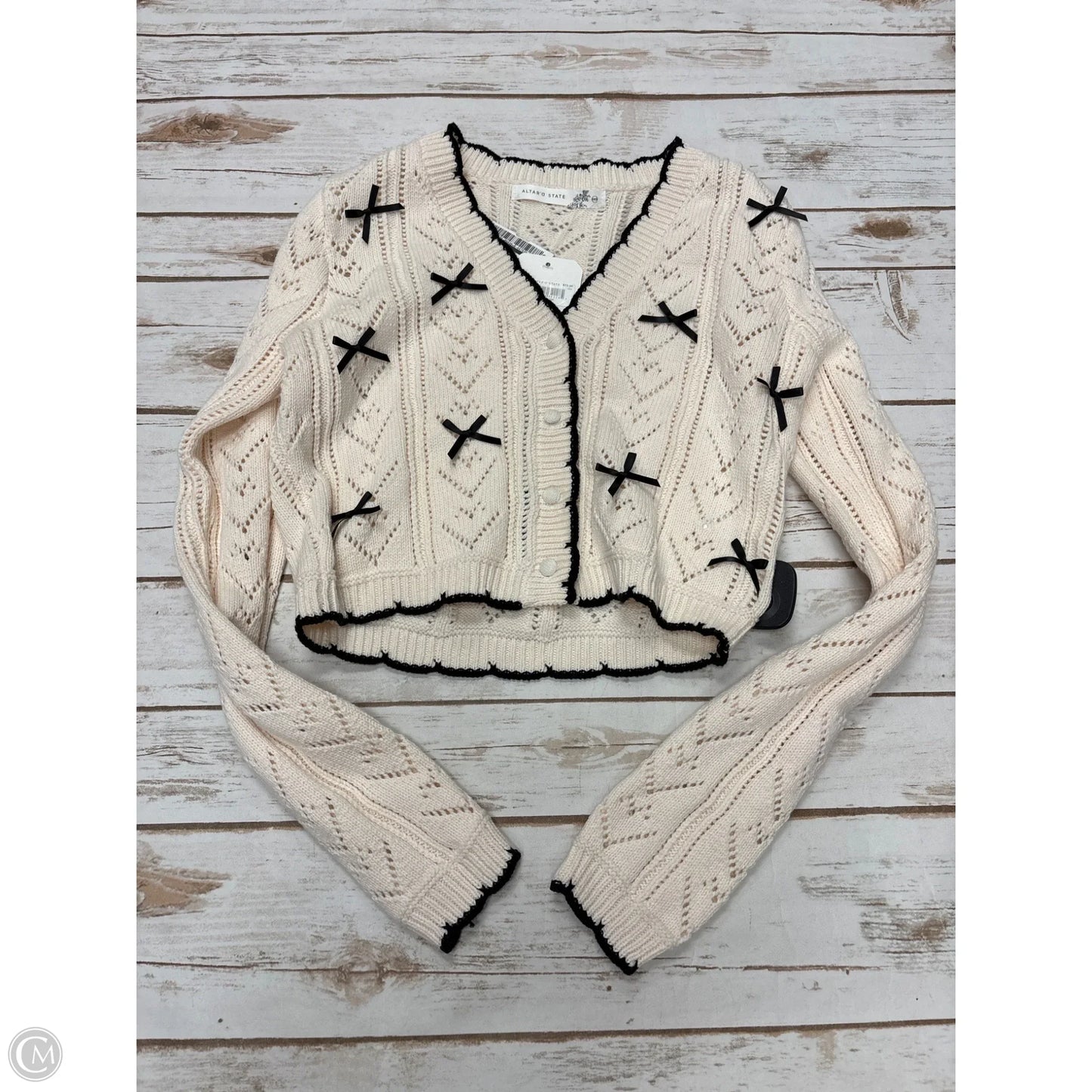 Sweater Cardigan By Altard State In Cream, Size: Xxs