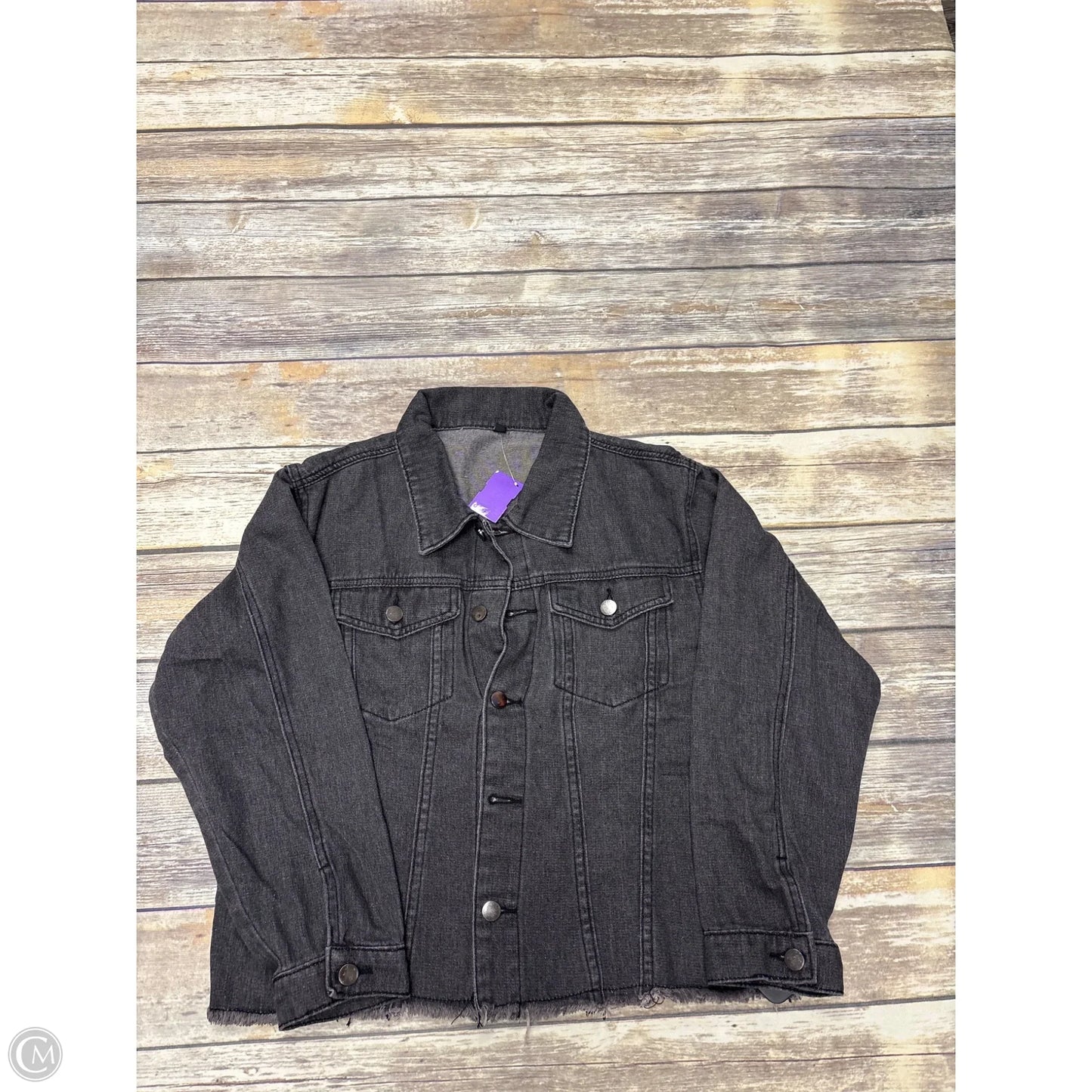 Jacket Denim By Cmf In Black Denim, Size: M