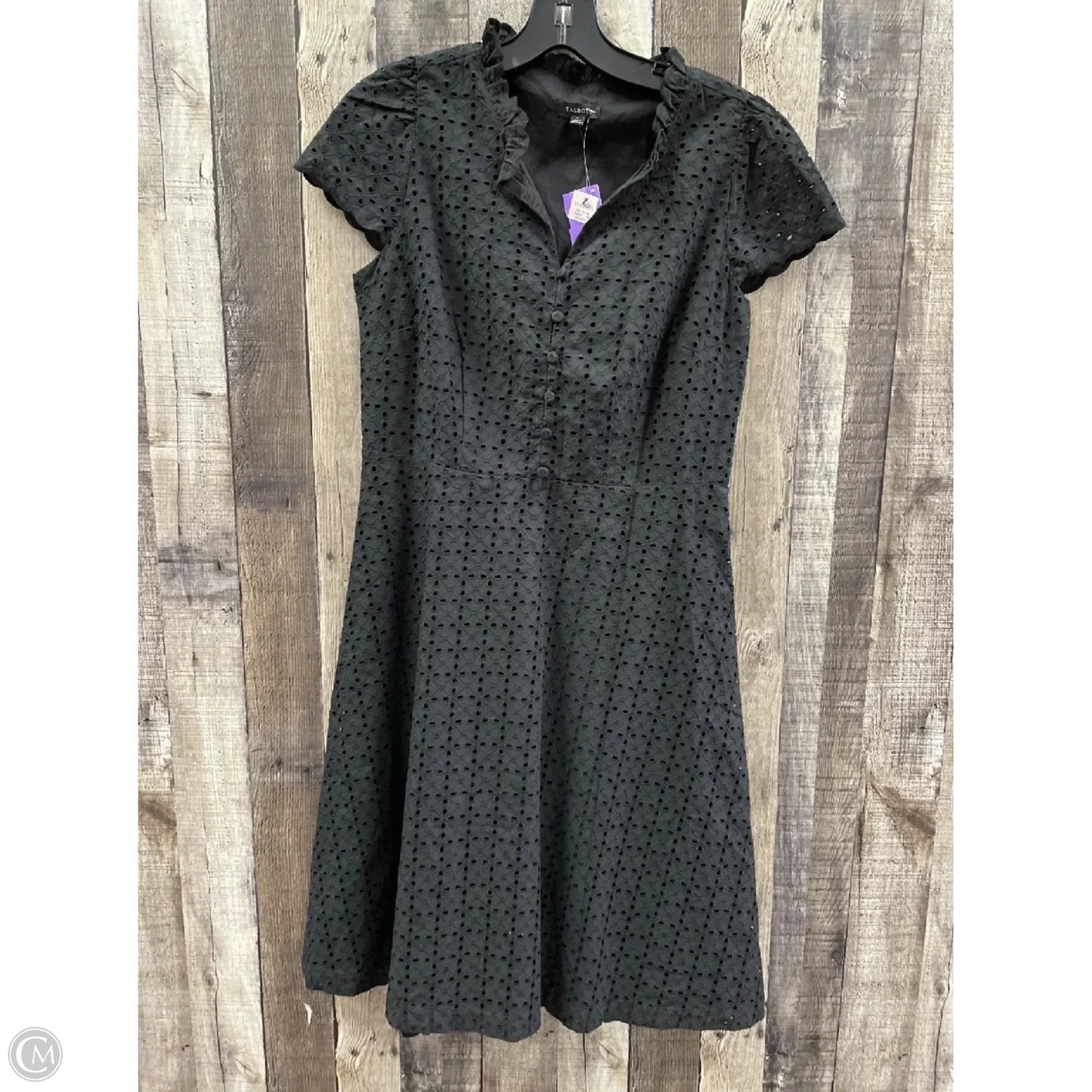 Dress Casual Midi By Talbots In Black, Size: 4