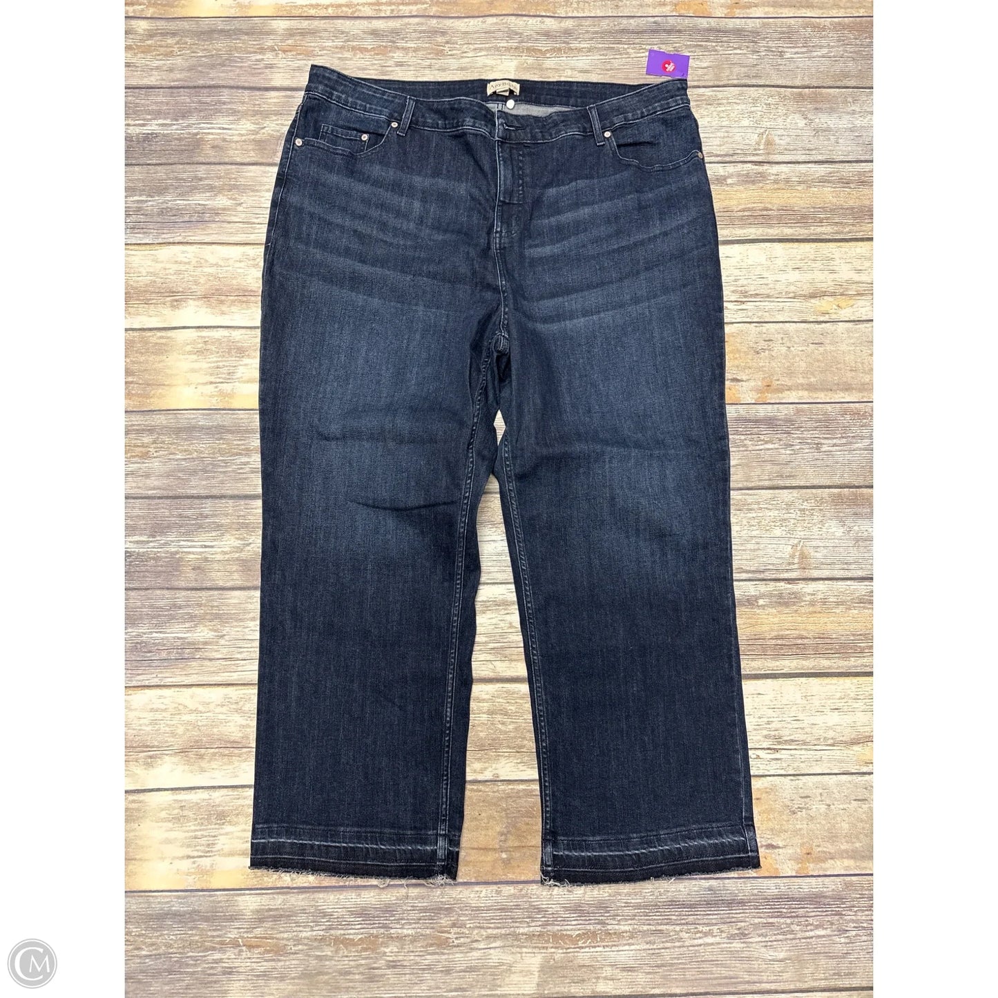Jeans Straight By Any Body In Blue Denim, Size: 20