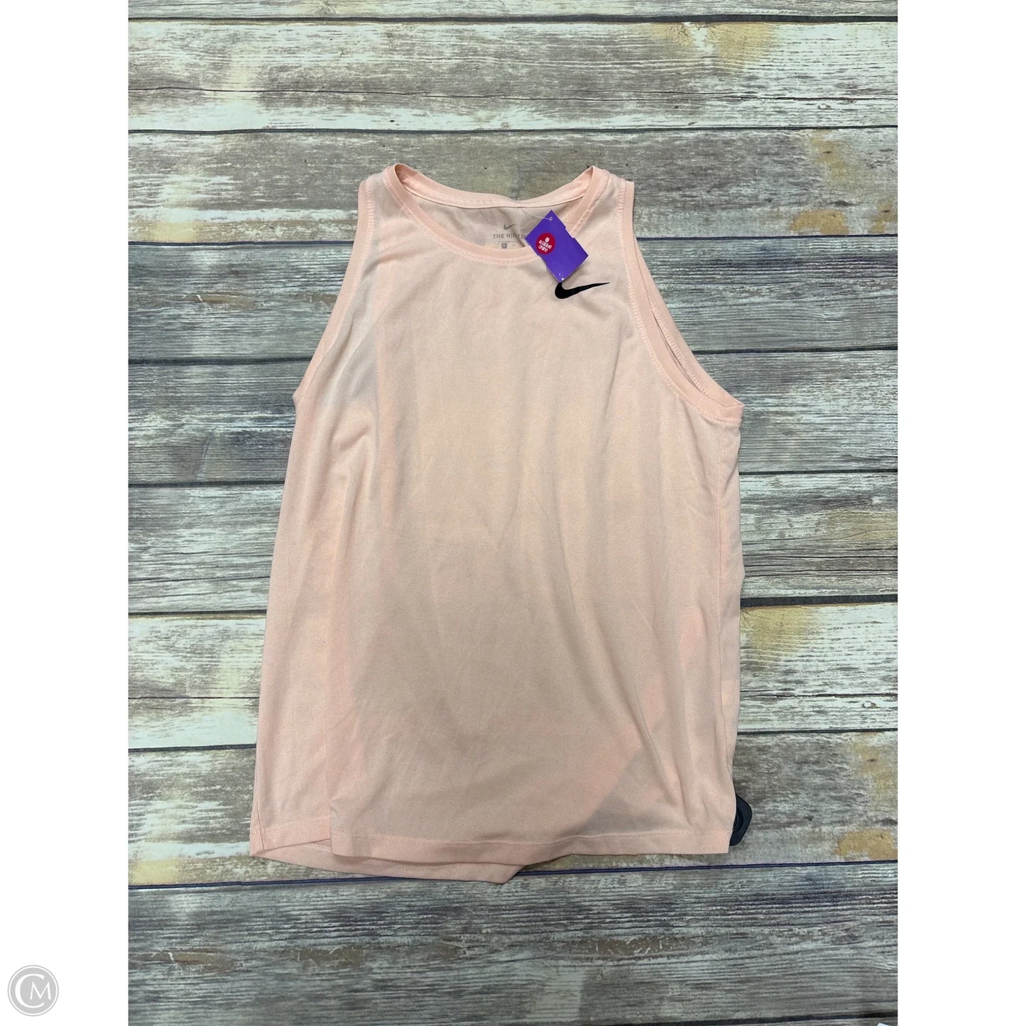 Athletic Tank Top By Nike In Peach, Size: M