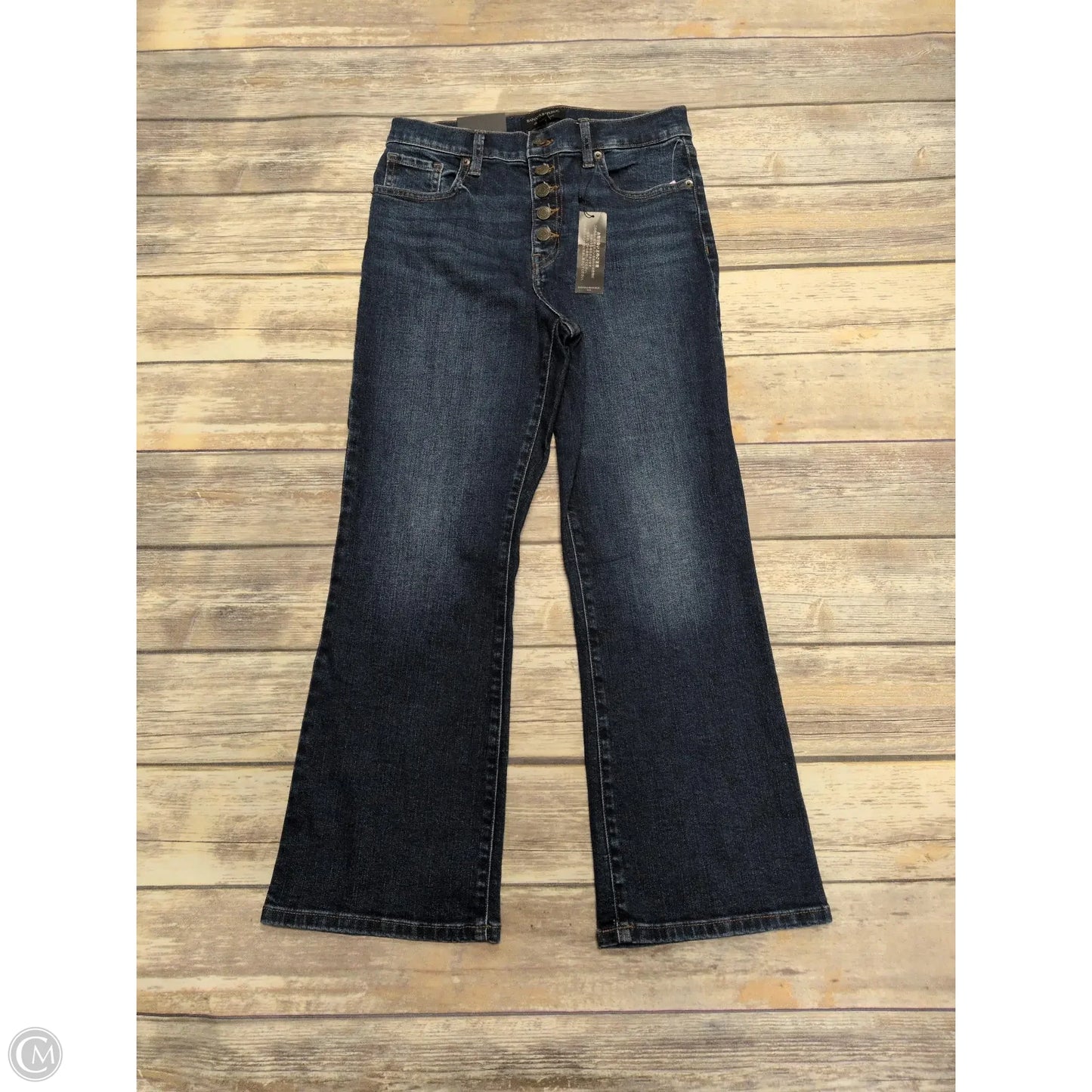 Jeans Boot Cut By Banana Republic In Blue Denim, Size: 6