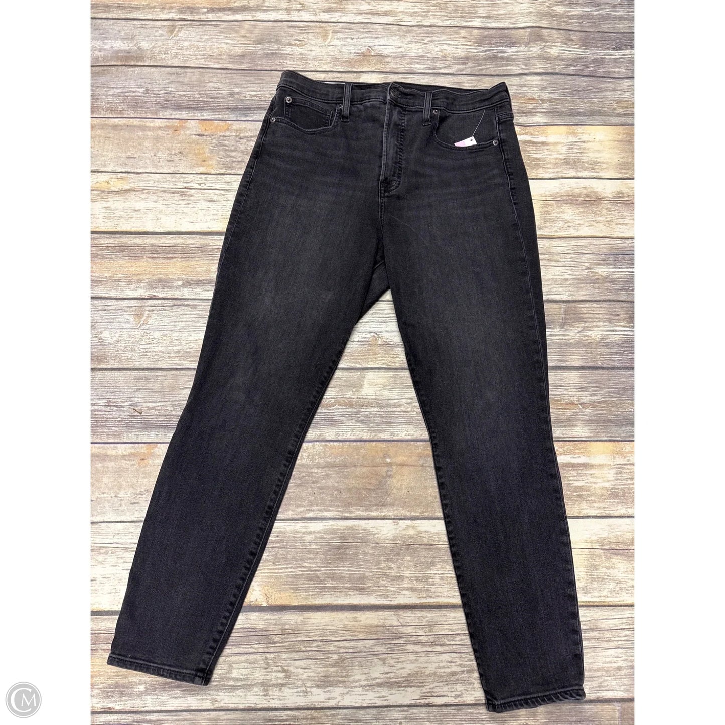 Jeans Skinny By Gap In Black Denim, Size: 14