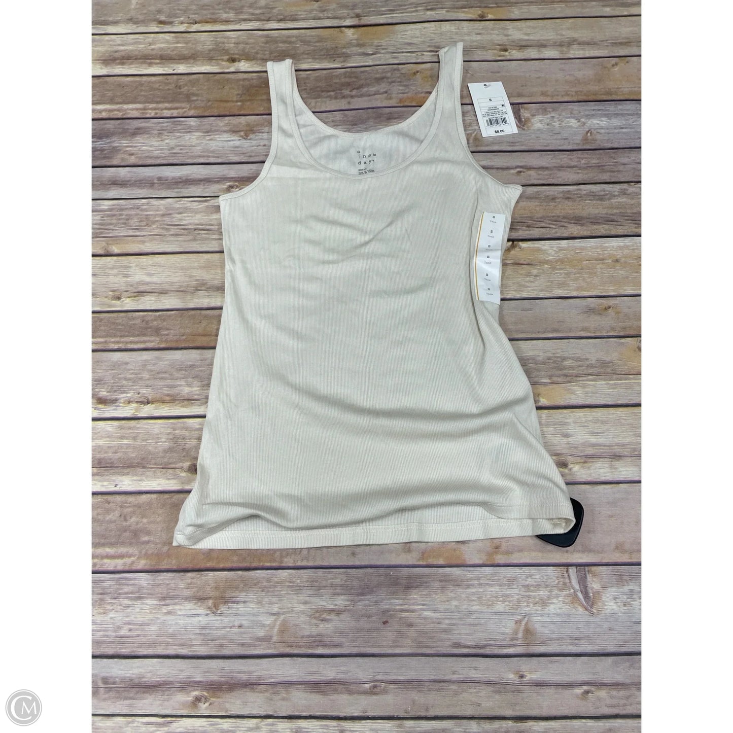 Top Sleeveless By A New Day In Beige, Size: S