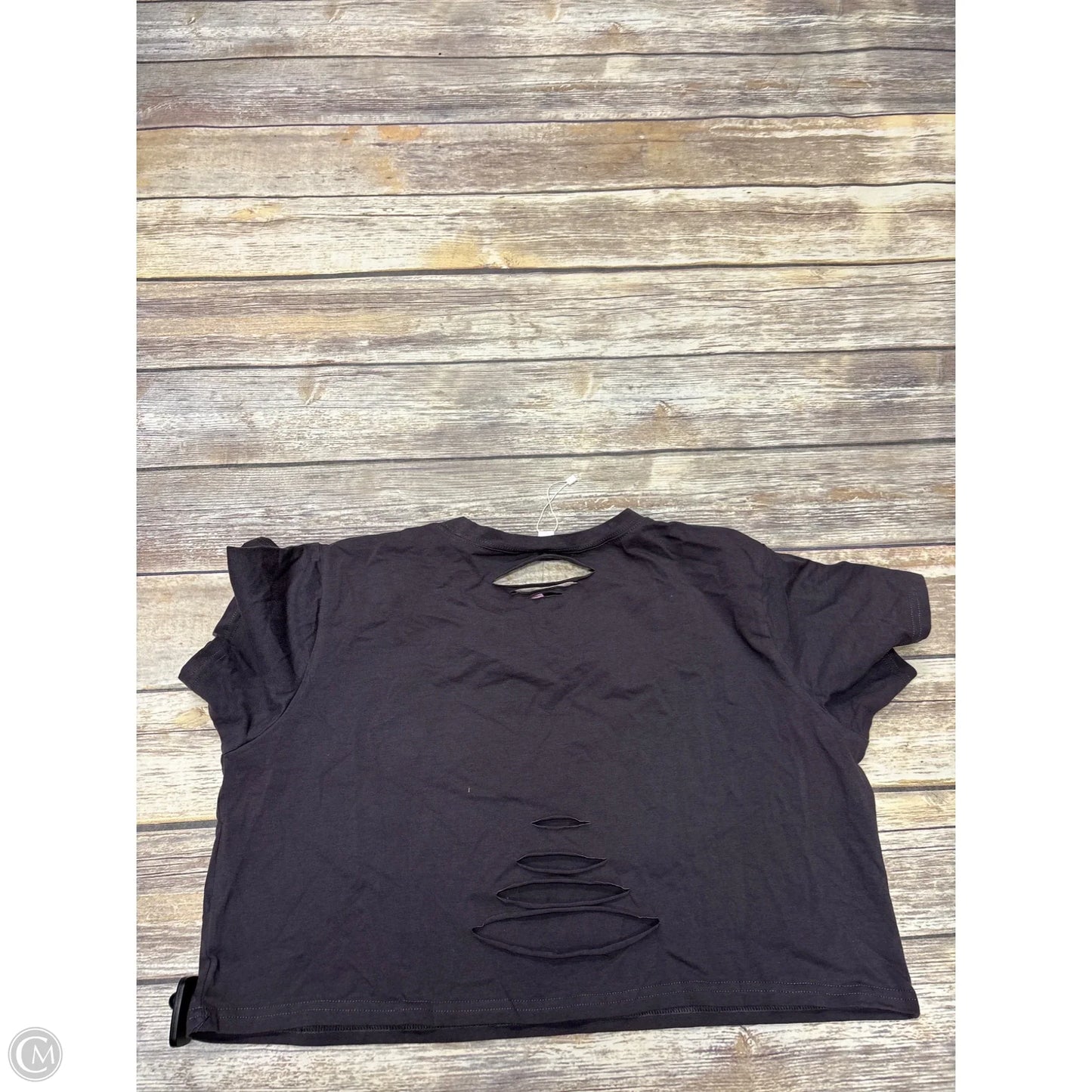 Top Short Sleeve Basic By Cmf In Grey, Size: L