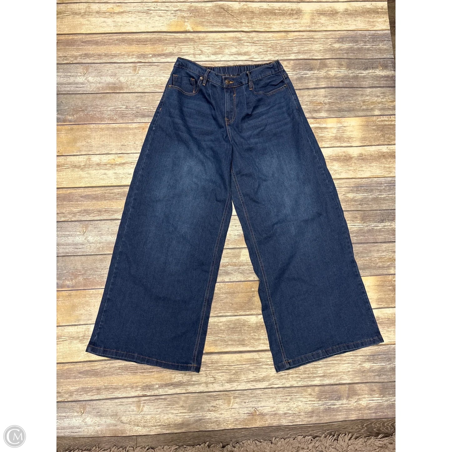 Jeans Wide Leg By Vigoss In Blue Denim, Size: 10