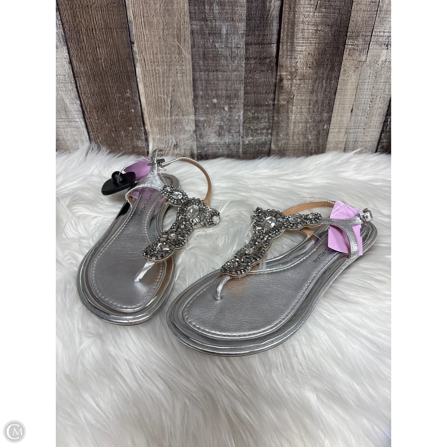 Sandals Flats By Antonio Melani In Silver, Size: 7