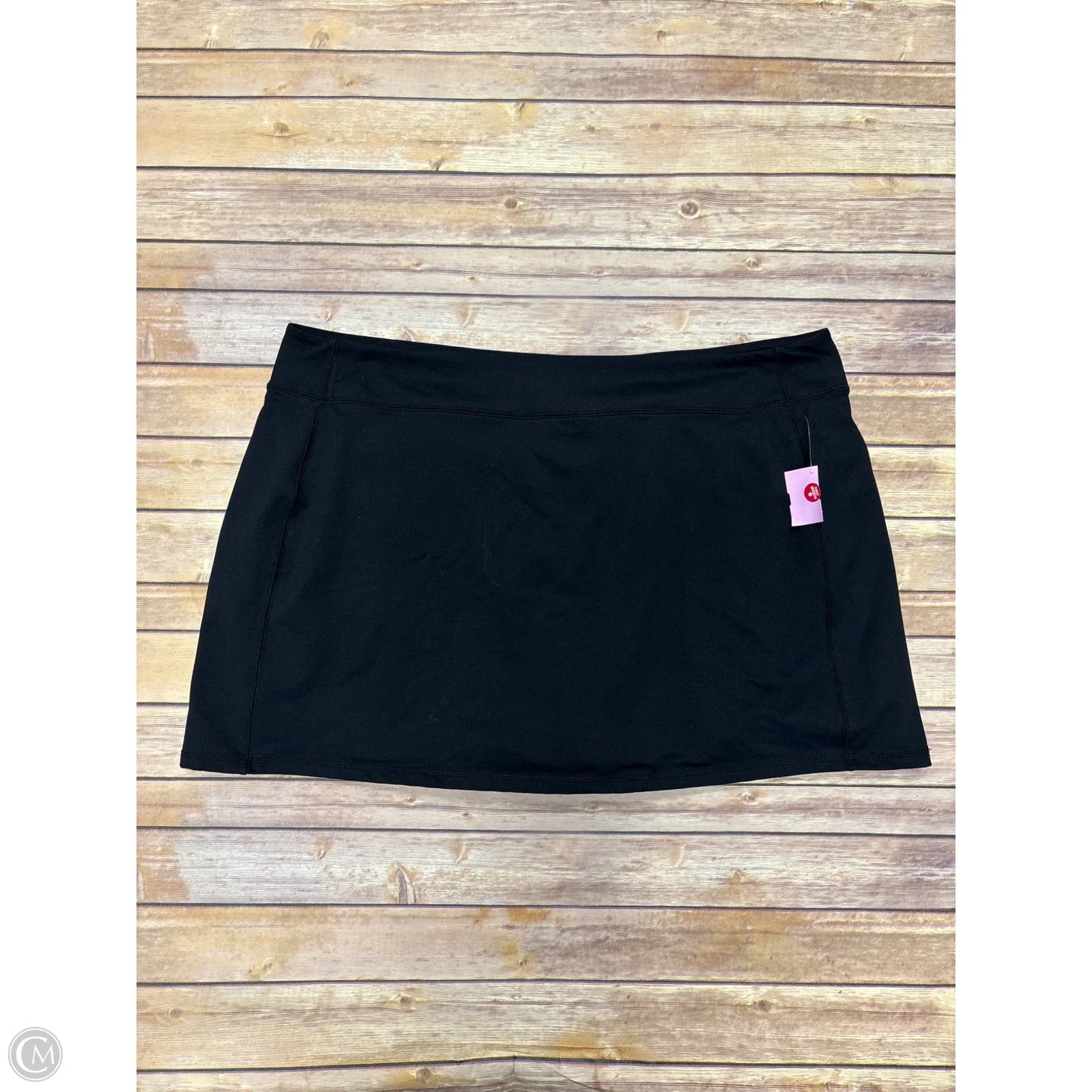 Skort By Lands End In Black, Size: 3x