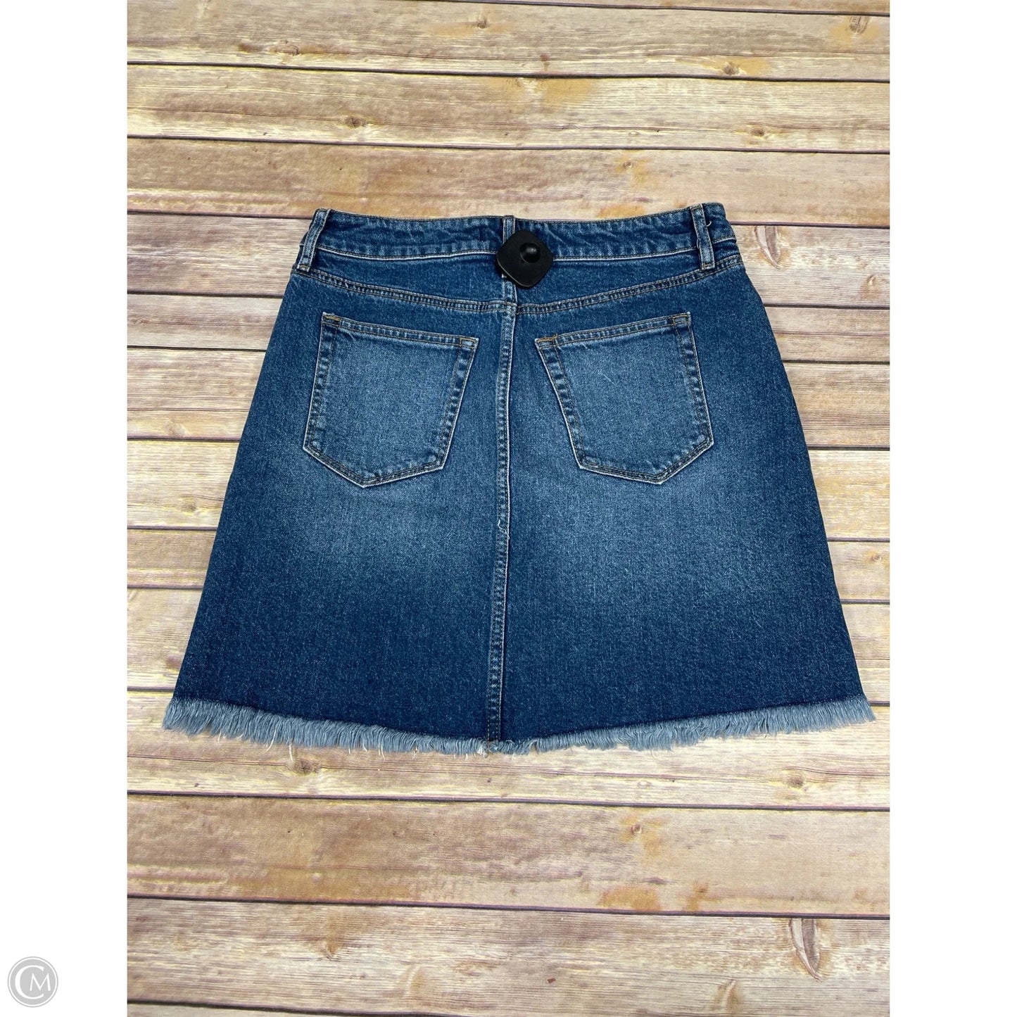 Skirt Mini & Short By Loft In Blue Denim, Size: Xs