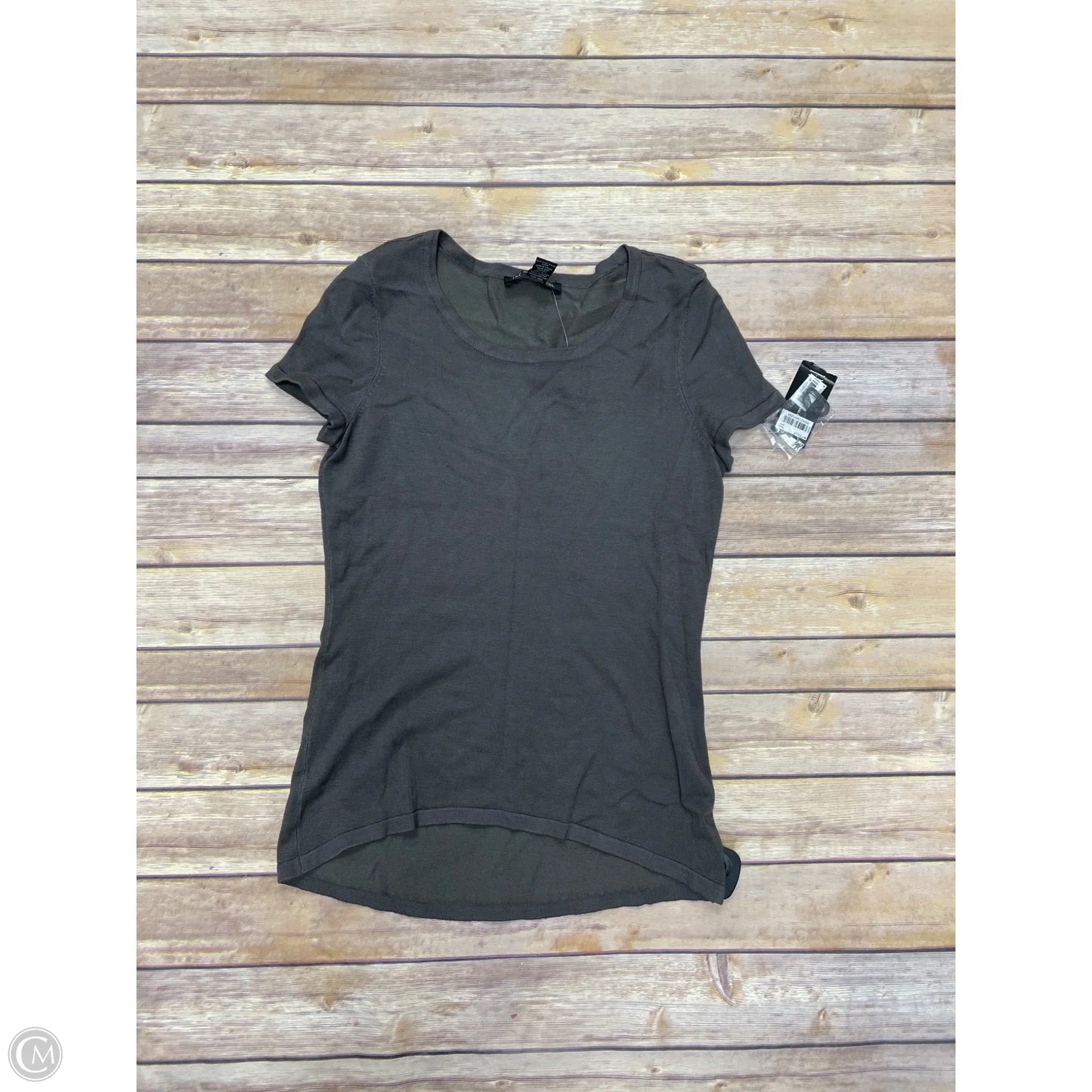Top Short Sleeve By Inc In Grey, Size: Xs