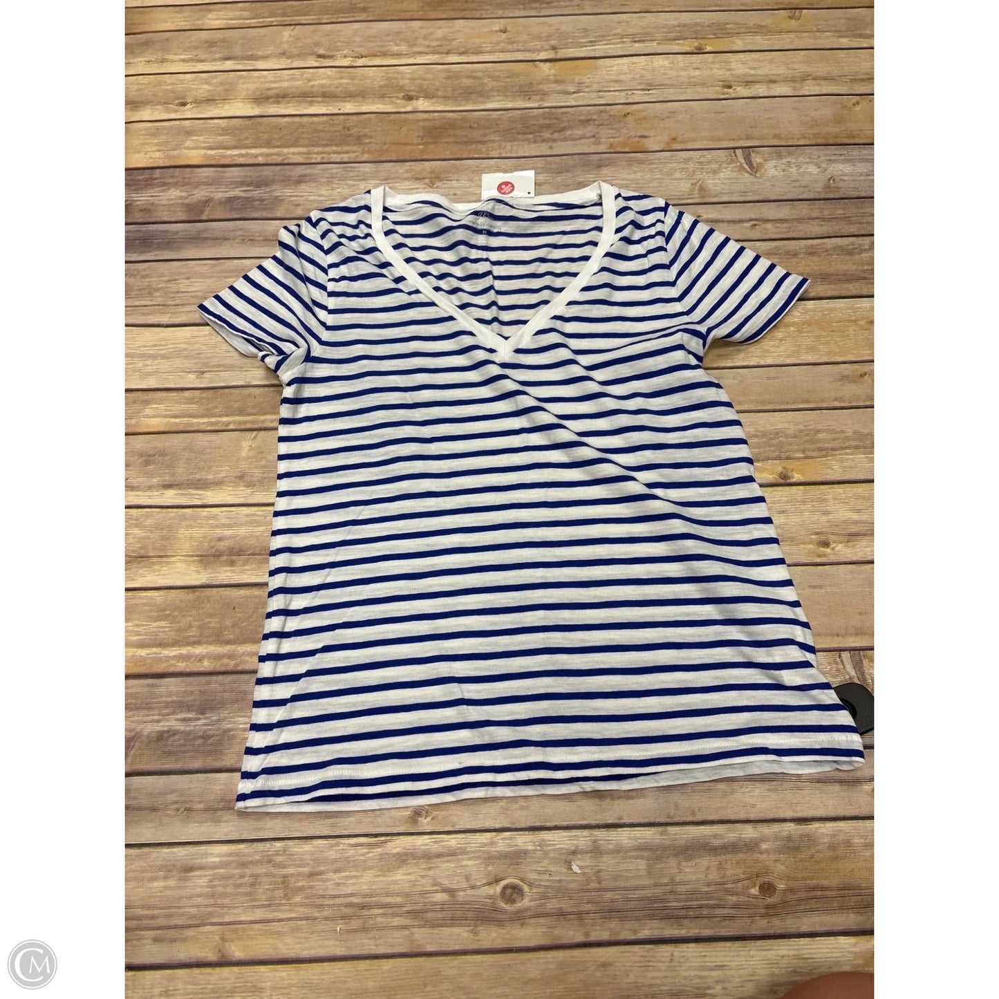 Top Short Sleeve By J. Crew In Striped Pattern, Size: M
