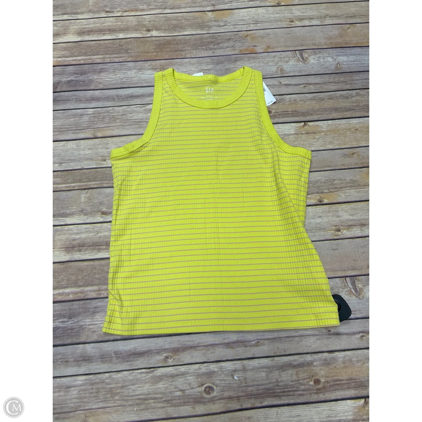 Tank Top By Gap In Yellow, Size: L